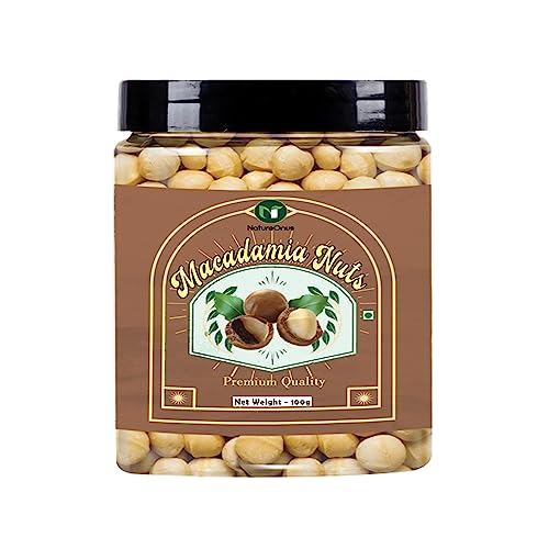 Image of NatureOnus Macadamia Nuts 100gms | No Added Preservatives, Gluten-Free | Additive-Free Snack, Grade A, Crunchy, perfect for guilt-free snacking