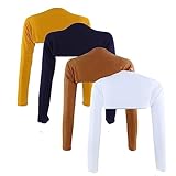 Cntqiang 4 Pieces Muslim Modal Shawl Arm Oversleeve for Women Islamic Arab Ramadan Sunscreen Uv Protection Arm Cover (2+7+12+16)