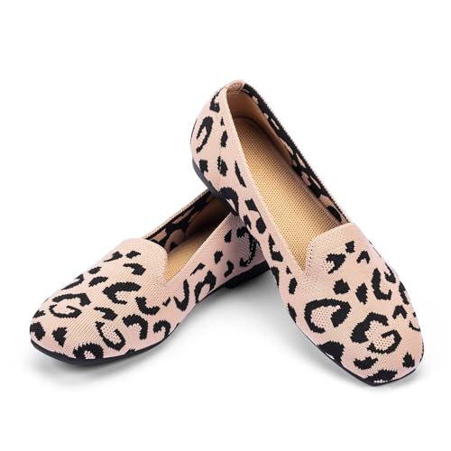 Image of Frank Mully Women's Loafer Flats Square Toe Comfortable Office Work Shoes, Cute Penny Loafer Slip On Walking Driving Shoes
