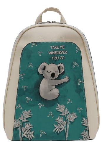 DOGO Vegane Damen Rucksack Tidy Bag - Koala Hug...
