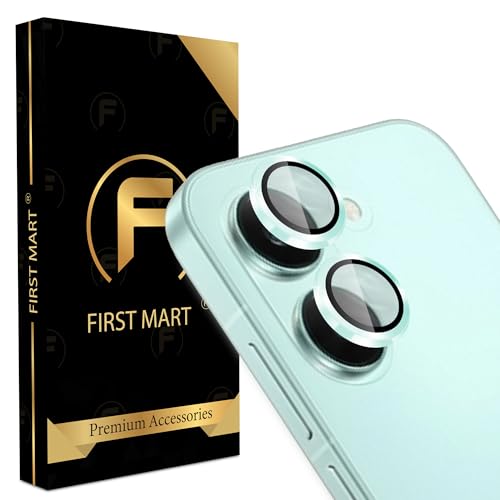 Image of FIRST MART Blue Camera Ring Guard Protector for Poco X8 Pro | Tempered Glass with Metal Alloy Rings, HD Clear, Scratch Resistant, Case-Friendly | Pack of 1