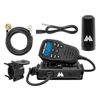 Midland - MXT275VP4-15 Watt GMRS MicroMobile Two-Way Radio - ATVs UTVs and Other Off-Road Vehicles - Overlanding Gear - Extended 3dB gain Roll Bar Mount Antenna Microphone Extension Cable