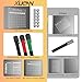 XUENIN 2 Pc Set Clear Acrylic Magnetic Calendar for Fridge - Color Monthly and Weekly Planner, Easy to Clean and use, Versatile Perfect for Organizing Schedule, Meal Plans, and Reminders