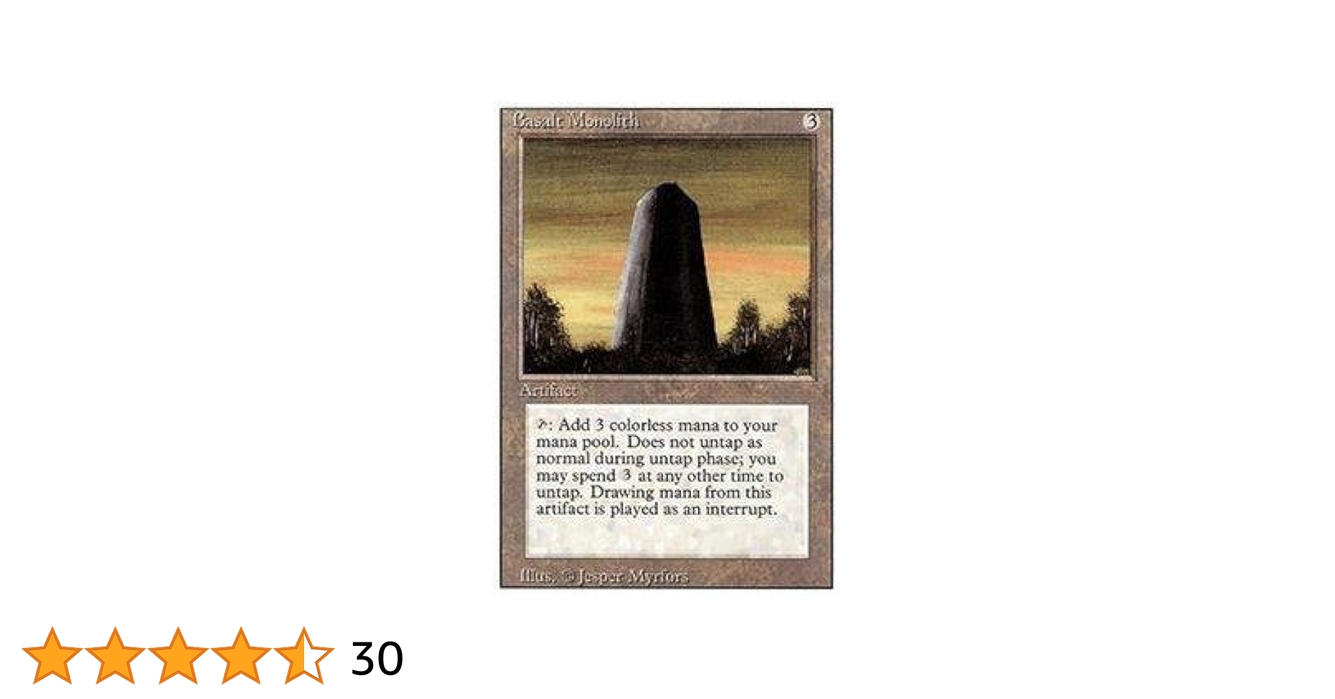 マジック：ザ・ギャザリング - マジック・ザ・ギャザリング β版 Basalt monolith 4c4b4187-4b5c-4aea-83f8-