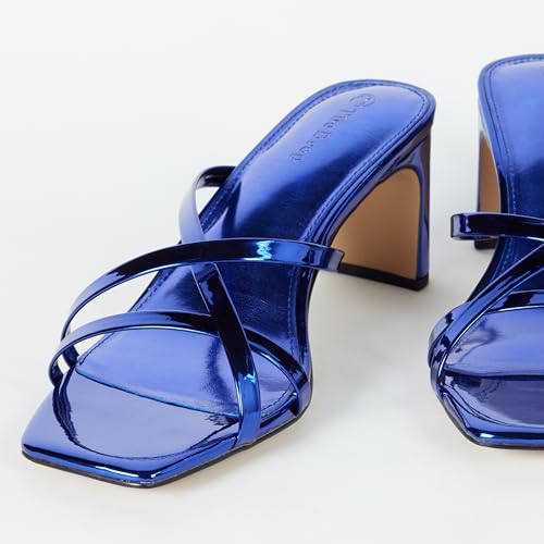Image of The Drop Women's Amelie Strappy Square Toe Heeled Sandal