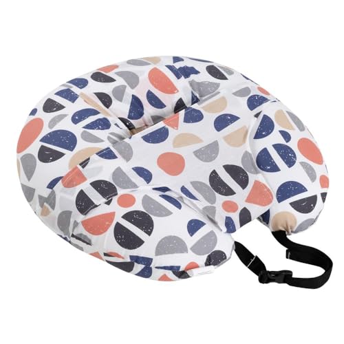Image of Wakefit Feeding Pillow for New Born Baby | 3 Months Warranty | 5 in 1 Nursing Pillow with Belt and Hoop for Breastfeeding with Cotton Removable Cover | Bekky