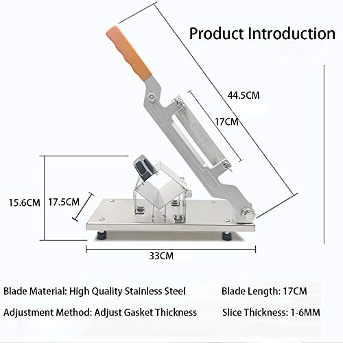image for Brands Manual Frozen Meat Slicer Beef & Mutton Meat Cleavers Stainless