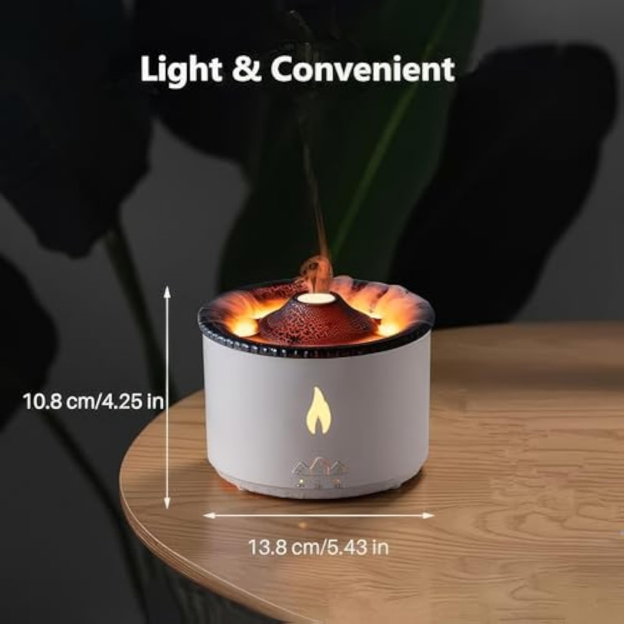 Volcano Flame Essential Oil Diffuser 360ML with LED Effect
