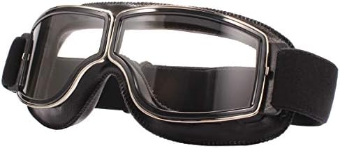 TYSKL Retro Pilot Motorcycle Goggles Fog-proof Warm Goggles ATV Bike Motocross Glasses Protective Eyewear