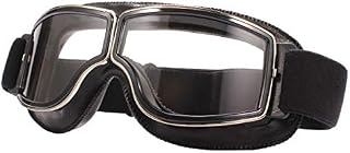 TYSKL Retro Pilot Motorcycle Goggles Fog-proof Warm Riding Goggles ATV Bike Motocross Glasses