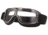 TYSKL Retro Pilot Motorcycle Goggles Fog-proof Warm Goggles ATV Bike Motocross Glasses Protective Ey