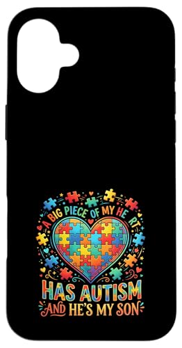A Big Piece Of My Heart Has Autism My Son �p�Y�� �X�}�z�P�[�X iPhone 16 Plus �p