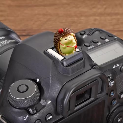 Image of Camera Hot Shoe Cover, Cute Hot Shoe Cap, Hot Shoe Protector Compatible with Sony Fujifilm Fuji Canon Nikon Pentax Leical Panasonic (2pcs Hedgehog)