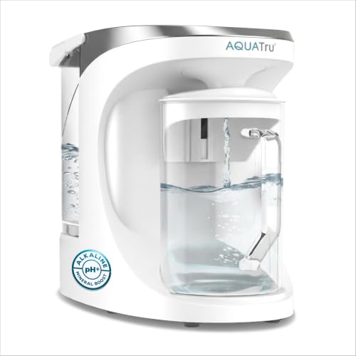 AquaTru Glass Carafe Alkaline Countertop RO Purifier