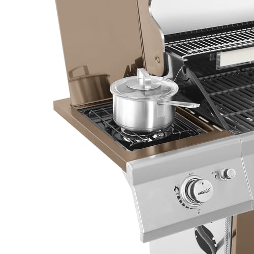Image of Royal Gourmet GA5403C 5-Burner Propane Gas Grill with Side Burner, Coffee