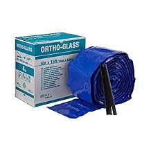 Ortho-Glass Padded Splint Roll 4 Inch X 15 Foot Fiberglass White OG-4L2, 2 Ct
