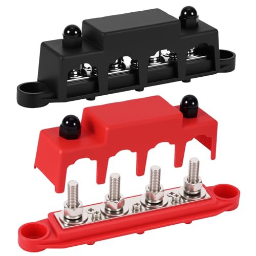 Bloc de distribution d'alimentation 250A robuste avec plots M8 pour yachts
