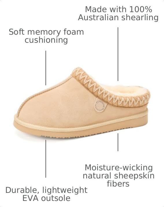 Image of Fireside by Dearfoams Men's Grafton Shearling Indoor /Outdoor Clog