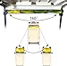 10L0L Universal Golf Cart 4 Panel Mirror for Yamaha EZGO Club Car, Eliminate Blind Spots Wide Angle Rear View Mirror