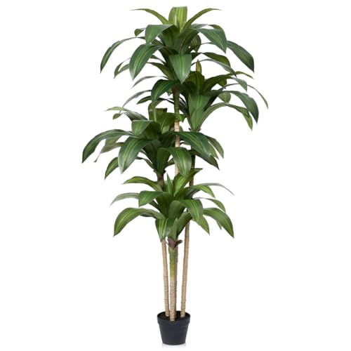 VeriNatural Artificial Dracaena Tree, 6FT Tall Fake Plants