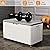 ZZM 110 Gallon Outdoor Deck Box with Wheels, Waterproof Resin Storage Cabinet for Patio