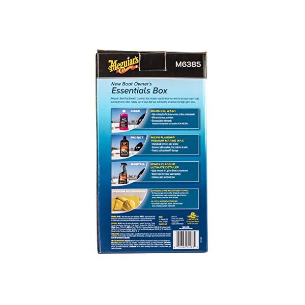 Meguiar’s M6385 New Boat Owner’s Essentials Box Boat Cleaning Kit