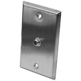 Seismic Audio - SA-PLATE16 - Stainless Steel Wall Plate - One 1/4