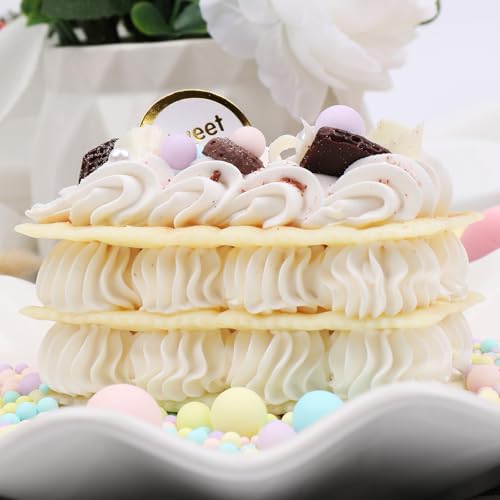 Image of Pastel Sprinkles for Cake Decorating, 130g /4.6oz Edible Macaron Pearl Sprinkles Mix, Sugar Candy Pearls for Baking, Cookie Decorations and Cupcake Toppings, Wedding Party Easter Supplies