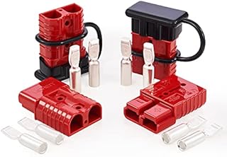 Orion Motor Tech Wire Connector 4 Pack, 175A Wire Harness Plug Kit for 2 to 4 Gauge Cables, 12V to 36V Battery Quick Connect Disconnect Set for Car Bike ATV Winches Lifts Motors More, Set of 4, Red