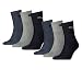 Produktbild Puma Unisex Short Crew Socken Basic Sportsocken 6er Pack, Größe:39-42, Farbe:Navy/grey/Nightshadow Blue (532)