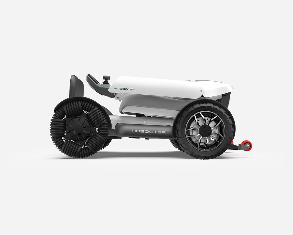 PLUS SANTE - Viaggiare, sedia a rotelle elettrica auto-pieghevole, autonomia 25 km, controllo intelligente e applicazione mobile, comfort premium, interno/esterno