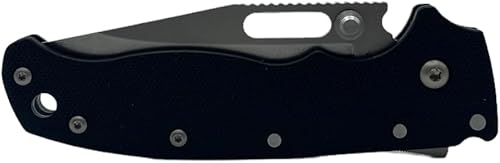 Miniatura 4 de Demko Knives AD20.5 Shark Lock Cuchillo plegable D2 Blade AD 20.5 Handle Flipper EDC Fidget Folder (G10 negrolavado a la piedrapunta de clip)