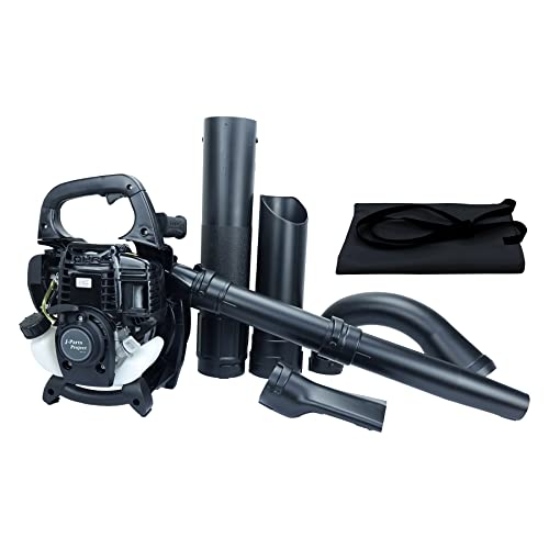 MOTOFUTURE エンジン ブロワー ブロアー バキューム 4サイクル 強力 軽量 ハンディ 低騒音 吸い込み吐出し 2WAY 排気量 37.7cc 風量0.18ｍ3/秒 風速53.6m/秒 吸い込み 吹き飛ばし 軽量 落ち葉 粉砕 送風 集じん 肩掛け 庭 道路