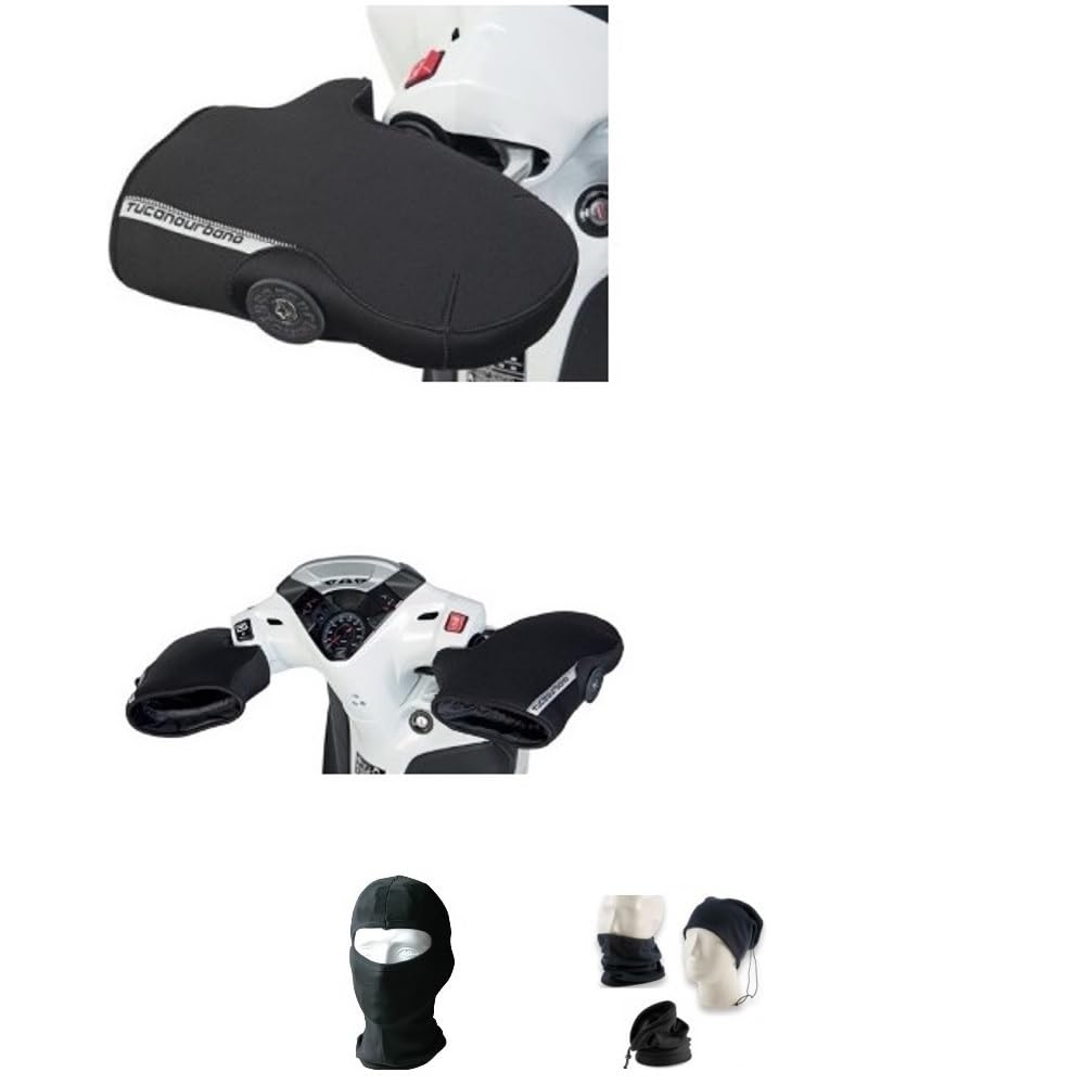 COMPATIBILE CON PER VESPA GTS 300 SUPER 2008-2014 COPRIMANOPOLE TUCANO URBANO R363-X COPRIMANI IMPERMEABILE NEOPRENE PER MANUBRI CON BILANCIERE MANOPOLE PARAFREDDO FODERA TERMICA