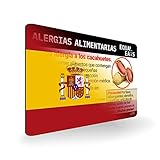 Peanut Allergy ID Card - Plastic Card to Use at Restaurants - Equal Eats (Spanish)