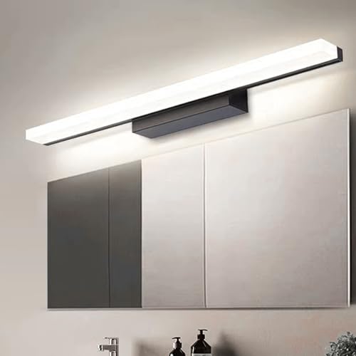 Espejo lámpara de pared baño con luz blanca potente para eliminar sombras en el tocador