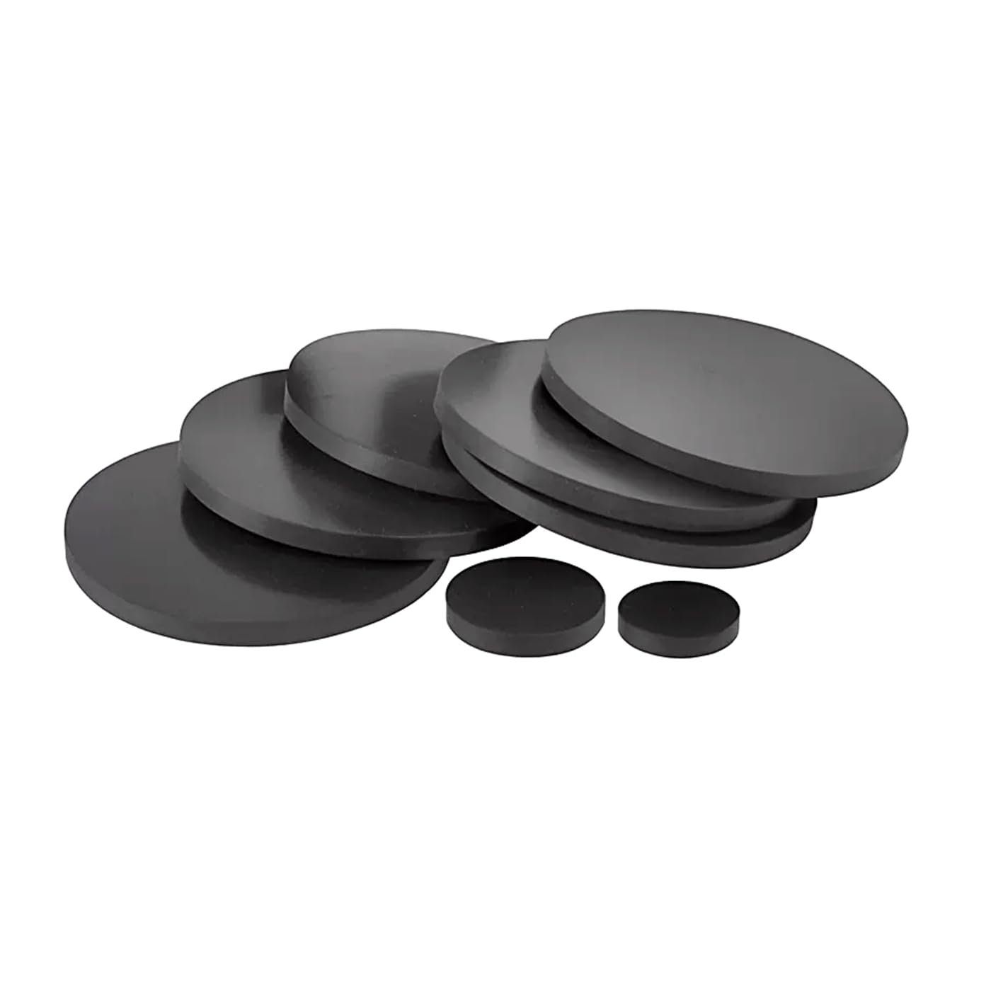 10 uds arandelas redondas de goma suave con diámetro exterior de 80mm, altura de 10mm, resistente al agua, resistente al desgaste, junta de amortiguación de goma plana