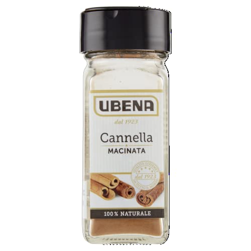 UBENA, Cannella Macinata, Ideale per Creme, Torte, Salse e Bevande, Formato Vasetto da 25 gr