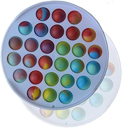 UK STOCK - 1ABOVE Pop it Bubble Sensory Fidget Toy, Autism Special Needs Stress Reliever Anxiety Relief Toys, Extrusion Bubble Fidget Sensory Toy (APPLE)