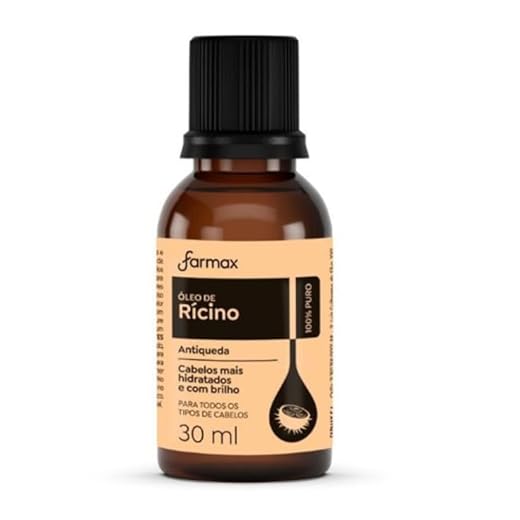 Óleo Capilar de Rícino, Transparente, Farmax, 30 ml