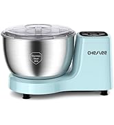CHeflee Dough Mixer Machine, 250W,5.5 QT Smart Kneading and Fermenting Dough Maker,Adjustable Tim...