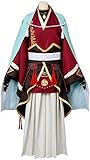 Touken Ranbu Online Cosplay Izuminokami Kanesada Cosplay Costume Kimono Suit Halloween Costume Full Set (Female L,Size)