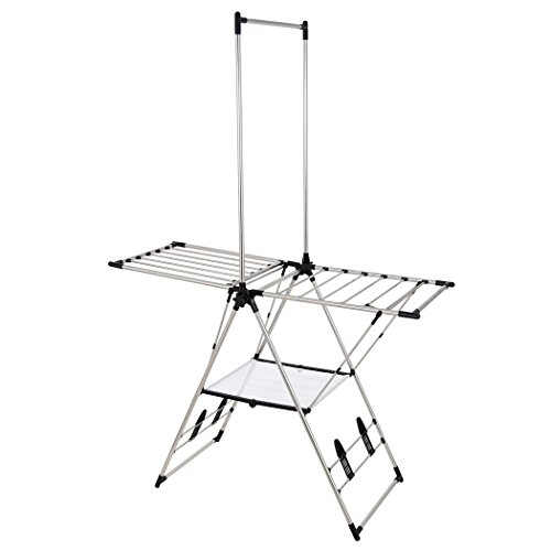 Greenway GFR2019SS-D Stainless Steel Indoor/Outdoor Large Drying Center with Mesh Shelf