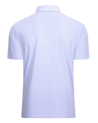 Image of Damipow Premium Golf Shirts for Men Dry Fit Performance Polo Short Sleeve Collared Shirt