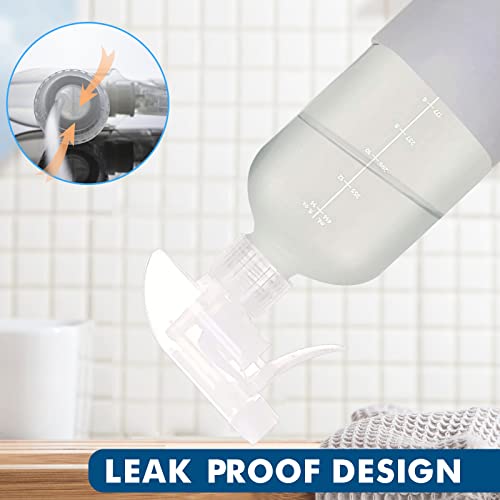 Roetell Frosted Glass Spray Bottles With Silicone Sleeve,16Oz Refillable Spray Bottle With Mist And Stream Settings For Bath, Beauty, Hair, Plants, Pets (2Pack/Gray) #TOP3