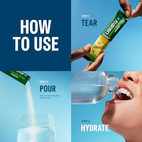 Liquid I.V. LVEP-1403-1PK ® Hydration Multiplier +Energy - Mango Tamarind | Electrolyte Powder Drink Mix thumb #4