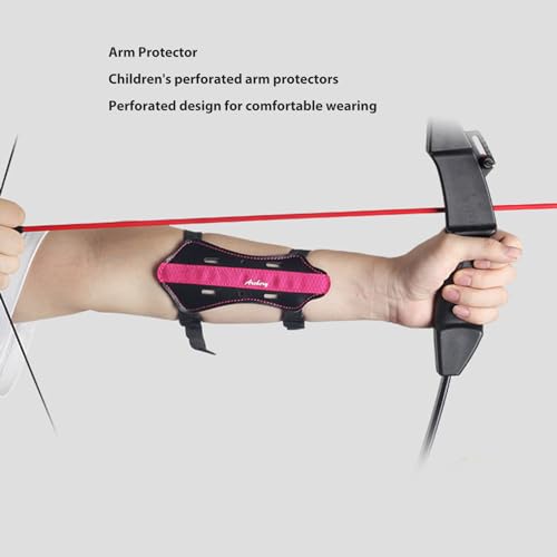 SUNGOOYUE Kinder Armschutz für Bogenschießen – Verstellbarer, atmungsaktiver Armguard mit 4 mm Dicke für Recurvebogen & Bogentraining, ideal für Kinder und Jugendliche