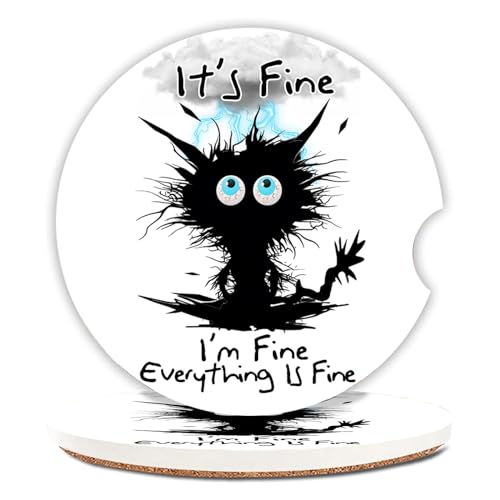 Car Coasters 2 Pack, Small 2.56