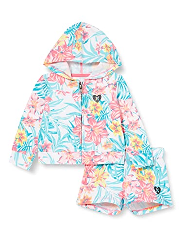 Zip Up Hoodie and Shorts 2-Piece Outfit Set