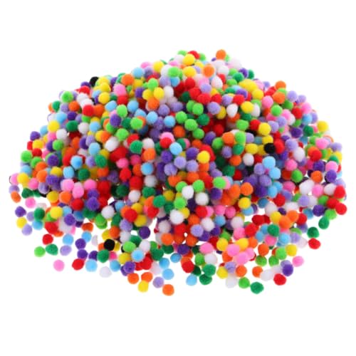 Pompones para manualidades de 1cm ligeros y versátiles para detalles decorativos DIY